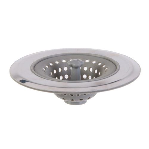 Paris Prix - Filtre D'evier Silicone & Inox "Flexible" 6cm Gris