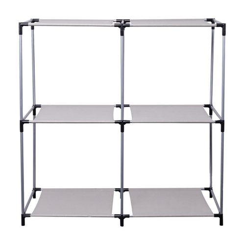 Paris Prix - Étagère Design 4 Casiers "Mondo" 70cm Gris