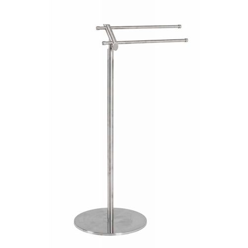 Paris Prix - Porte Serviettes Design "lino" 84cm Argent