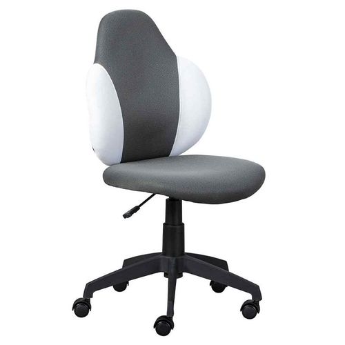 Chaise De Bureau "Jessi" 100cm Gris & Blanc
