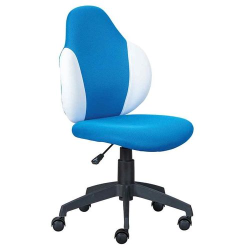 Paris Prix - Chaise De Bureau "Jessi" 100cm Bleu & Blanc