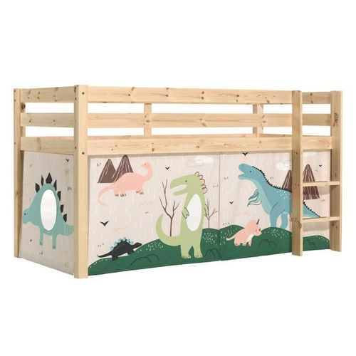 Lit Enfant Surélevé "Pino Dino" 90x200cm Naturel