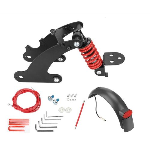 Kit Suspension Arrière Scooter Electrique Pour Xiaomi M365 1s Pro Pro2 Essential Lite Amortisseur Garde-Boue Feu Arrière Accessoires Trottinettes Modification