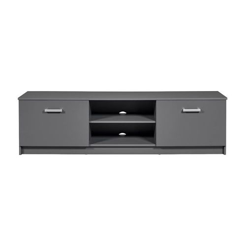 Meuble Tv 2 Portes Design "Azio" 180cm Gris