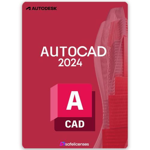 Autodesk Autocad 2024 - Clé De Licence 1 An Pour 1 Pc