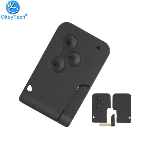 Clé Télécommande À 3 Boutons, Petite Lame De Rechange Pour Renault Clio Megane Grand Scenic, Carte Intelligente