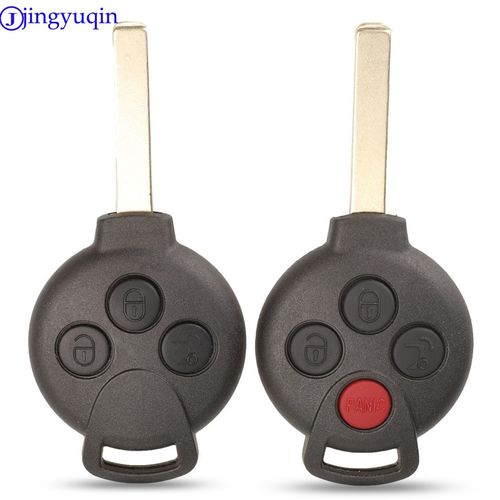 Coque De Clé De Voiture À 3/4 Boutons, Étui De Télécommande Vierge Pour Mercedes Benz Mb Smart 451