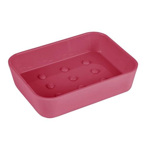 Porte Savon Soft Touch "Vitamine" 12cm Framboise