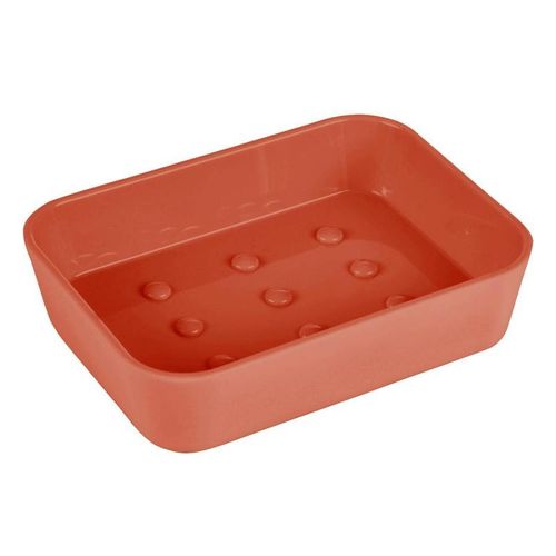 Porte Savon Soft Touch "Vitamine" 12cm Terracotta