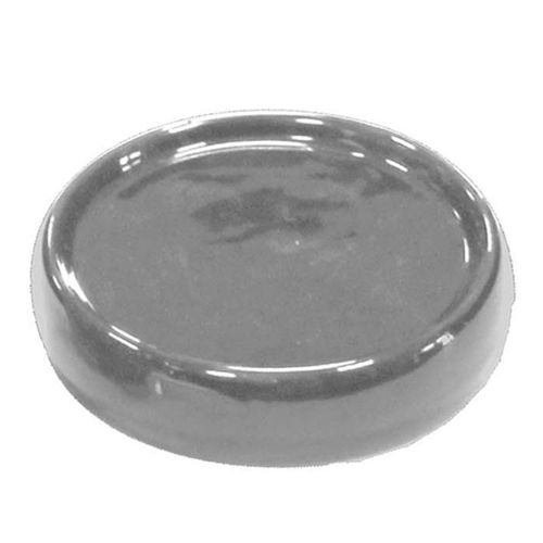 Porte Savon en Céramique "Bullea" 10cm Gris Clair