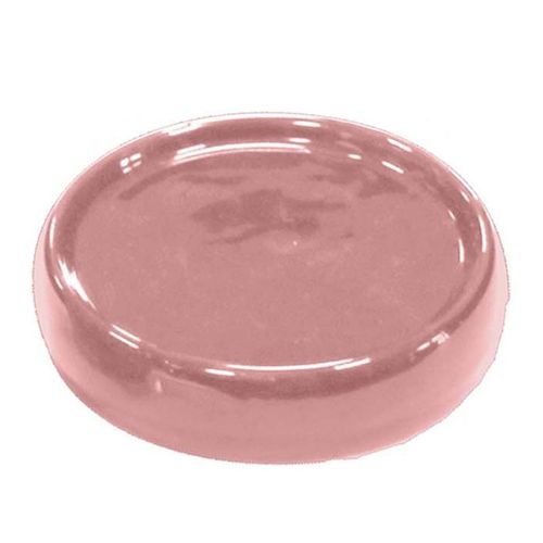 Porte Savon en Céramique "Bullea" 10cm Rose Poudré