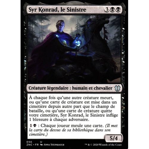 Syr Konrad Le Sinistre - Magic - Deck Commander Renaissance De Zendikar - U - 56