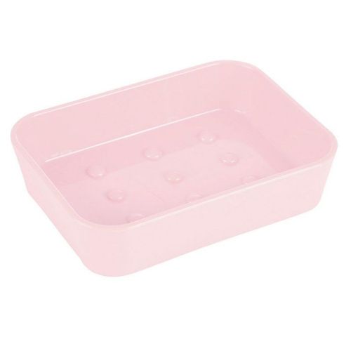 Porte Savon Soft Touch "Vitamine II" 12cm Rose