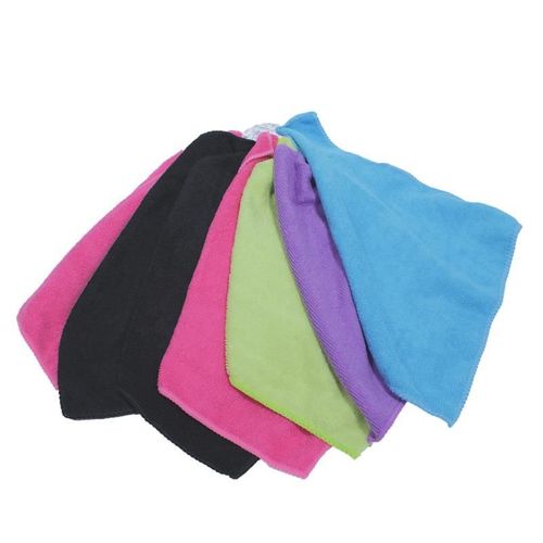 Paris Prix - Lot De 7 Chiffons En Microfibre "Clean" 30cm Multicolore