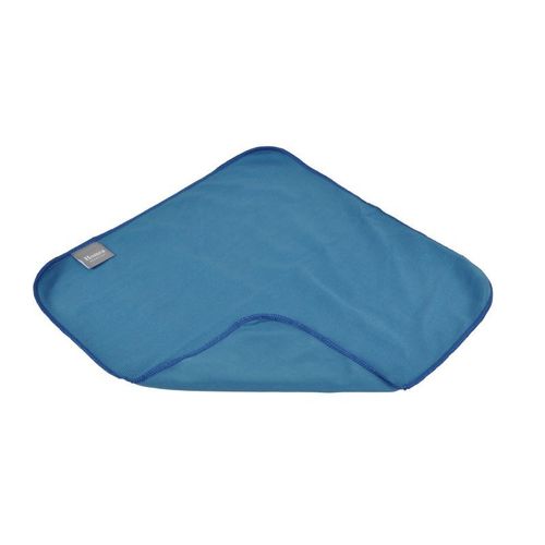 Paris Prix - Chiffon Microfibre "Vitres" 40x40cm Bleu Paon