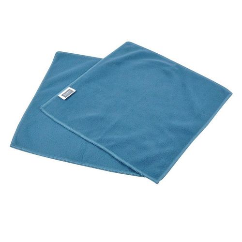 Lot De 2 Chiffons "Antistatiques" 30x30cm Bleu Paon