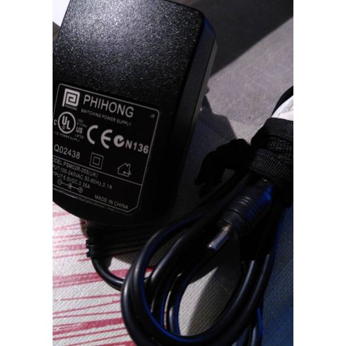 Chargeur alimentation transformateur Phihong Q02438 5,5V O,35A rare