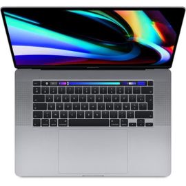 MacBook Pro Touch Bar 16"Core i9 2,3 Ghz 64 Go 1 To SSD Gris sidéral (2019) - Batterie Neuve - Reconditionné - Très bon état
