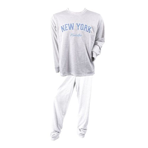 Pyjama Homme Long Sweet Secret Q2754 New York Gris