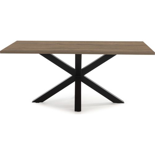 Table À Manger Rectangulaire Effet Noyer 180 Cm