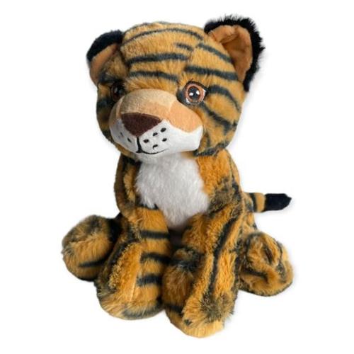 Peluche Riri Le Tigre, Noir/Roux, 23cm, Position Assise, Toucher Agréable Et Tout Doux, 100% Polyester