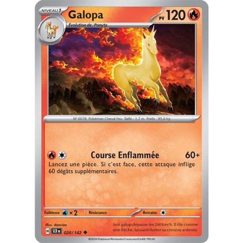 Carte Pokémon - Galopa - 020/142 - Ev7 Couronne Stellaire