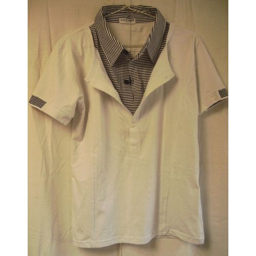 Polo Blanc - Blue X Denim - Style Fashion - Taille L