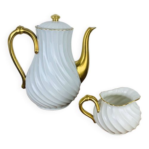 Thire Et Pot  Lait Haviland Limoges Blanc