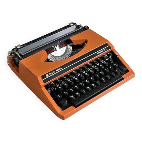 Machine Crire Silver Reed Vintage 70aposs Orange