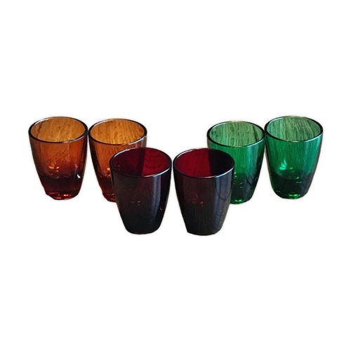 Verres  Shot Vintage Rouge