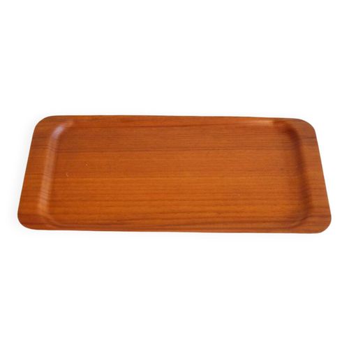 Plateau Vintage Scandinave En Teck Bois