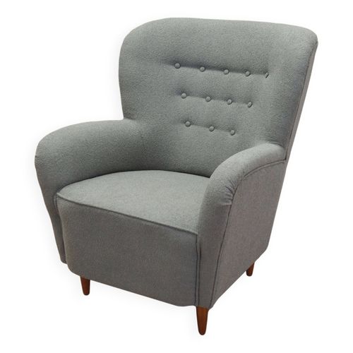 Fauteuil Gris Design Scandinave Fabrication  Danemark Gris