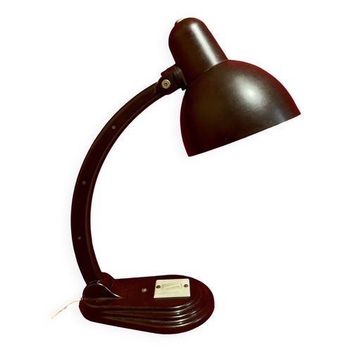 Lampe Bauhaus En Baklite Bordeaux