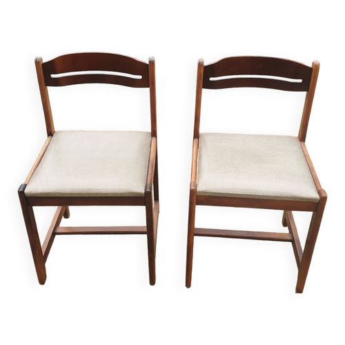 2 Chaises Scandinaves Bois