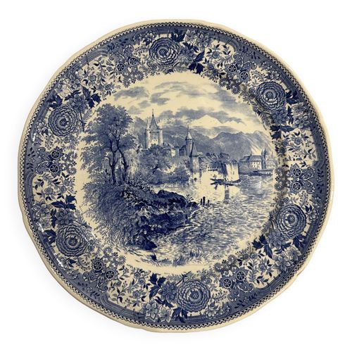 Plat Villeroy Et Boch Burgenland Bleu Bleu