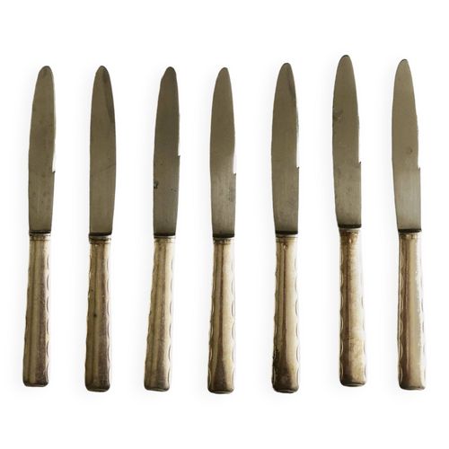 Lot 7 Couteaux Anciens Argent