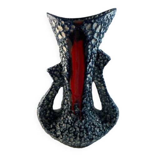 Vase Bleu Fat lava bleu
