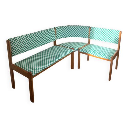 Coin Repas Banquette Dangle En Pin Vintage Vert