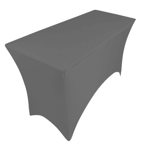 Nappe Table Rectangulaire Spandex 6ft Gris