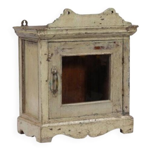 Vitrine Murale Ou A Poser Vieux Teck Ancienne Patine Daposorigine Inde Marron
