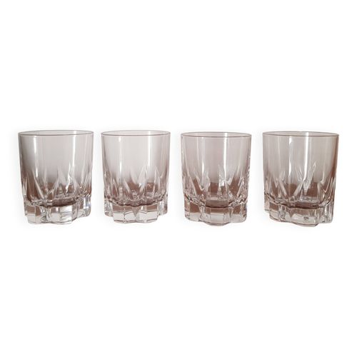 Lot De 4 Petits Verres  Eau Transparent