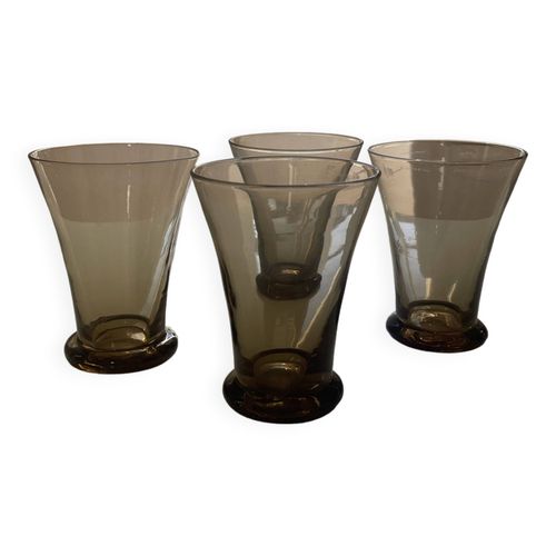 Lot De Verres Fums Marron