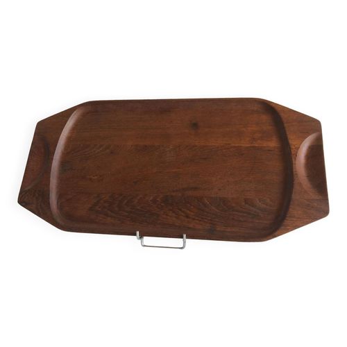 Plateau De Service En Teck Vintage Bois