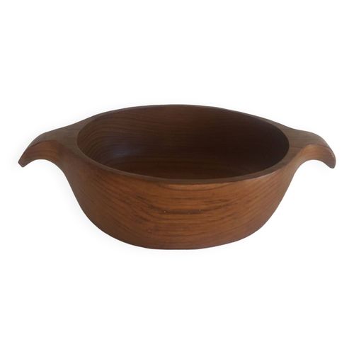 Saladier Vintage En Teck Design Scandinave Bois