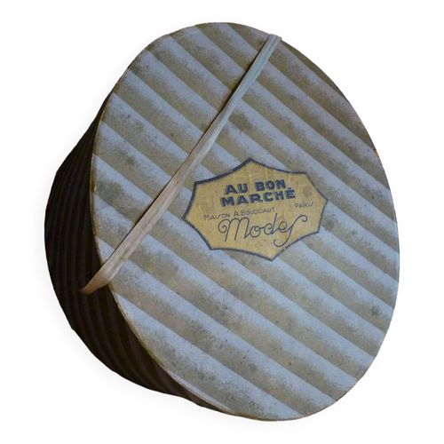 Bote chapeau Au bon march Maison Aristide Boucicaut bleu