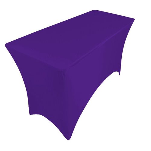Nappe Table Rectangulaire Spandex 6ft Violet