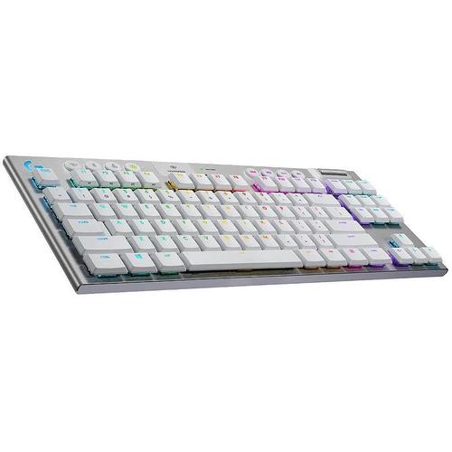 Logitech Gaming G915 TKL - Clavier - backlit - USB, Bluetooth, LIGHTSPEED -  AZERTY - Français - commutateur : GL Tactile - blanc