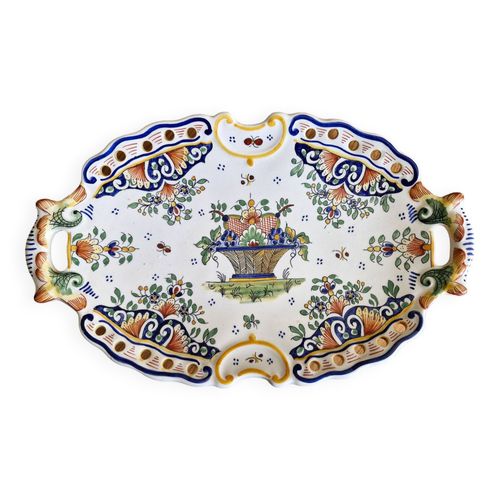 Plat En Vieux Rouen Multicolore