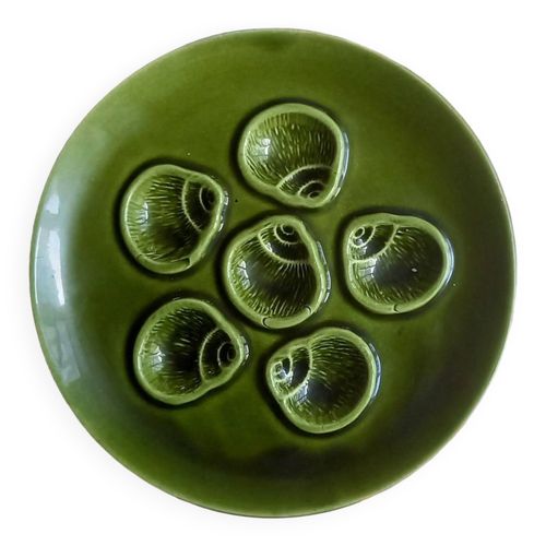 Assiettes Pour Escargots Lot De 4 Vert