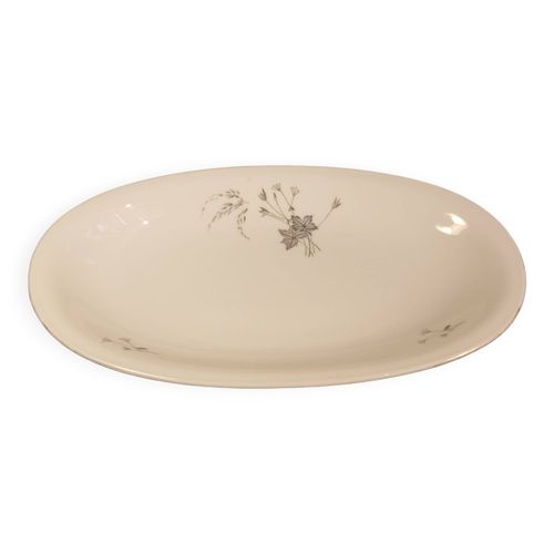 Ancien Ravier En Porcelaine Blanc